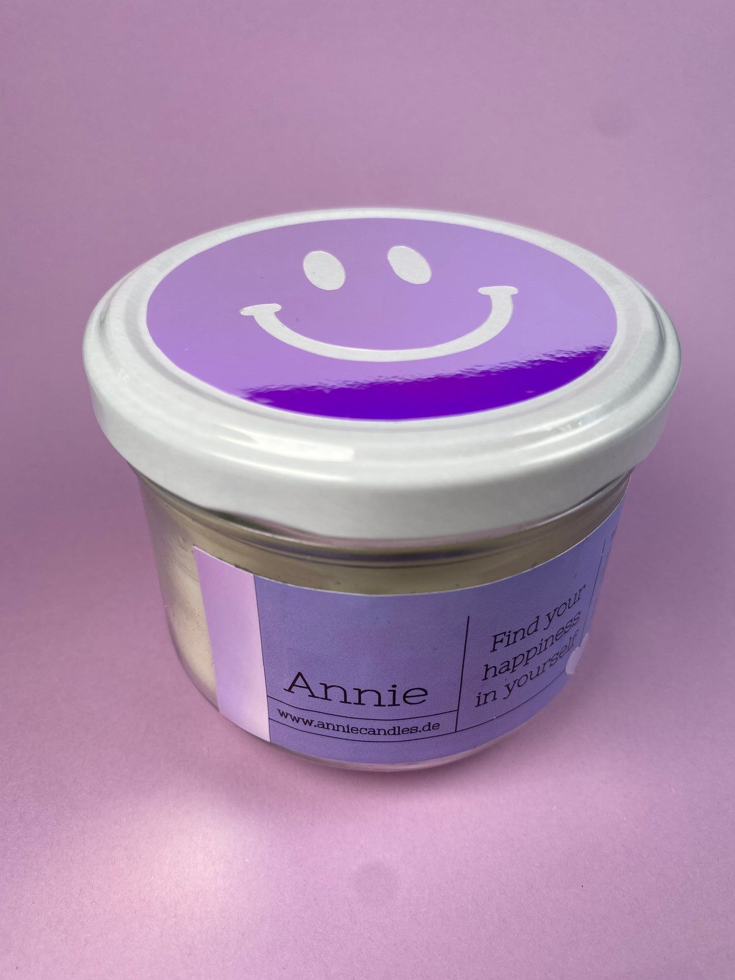 MESSAGE ME | I Miss You | Smiley im Glas mit Nachricht