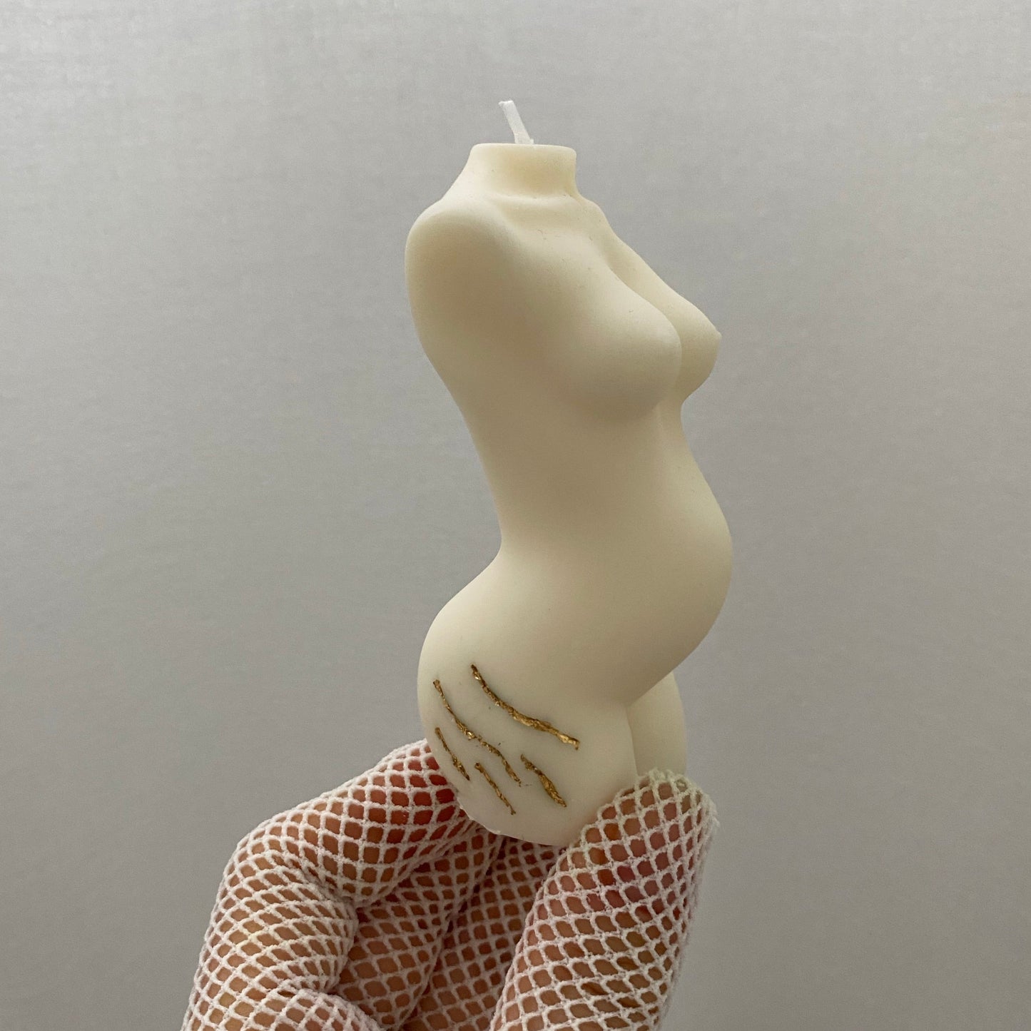 DEHNUNGSSTREIFEN | Torsokerzen mit Stretch Marks