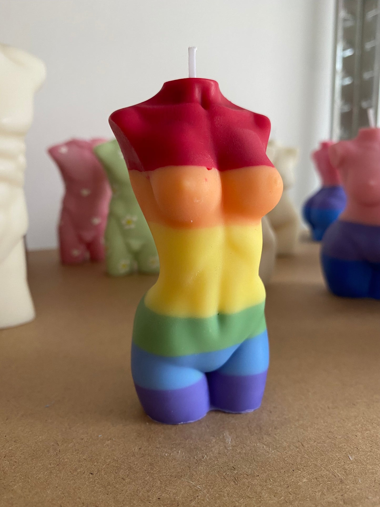 PRIDE Torsokerze | Regenbogen