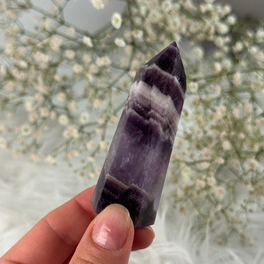 Chevron Amethyst Türmchen