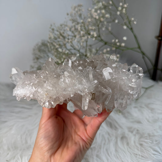 |Bergkristall Cluster groß