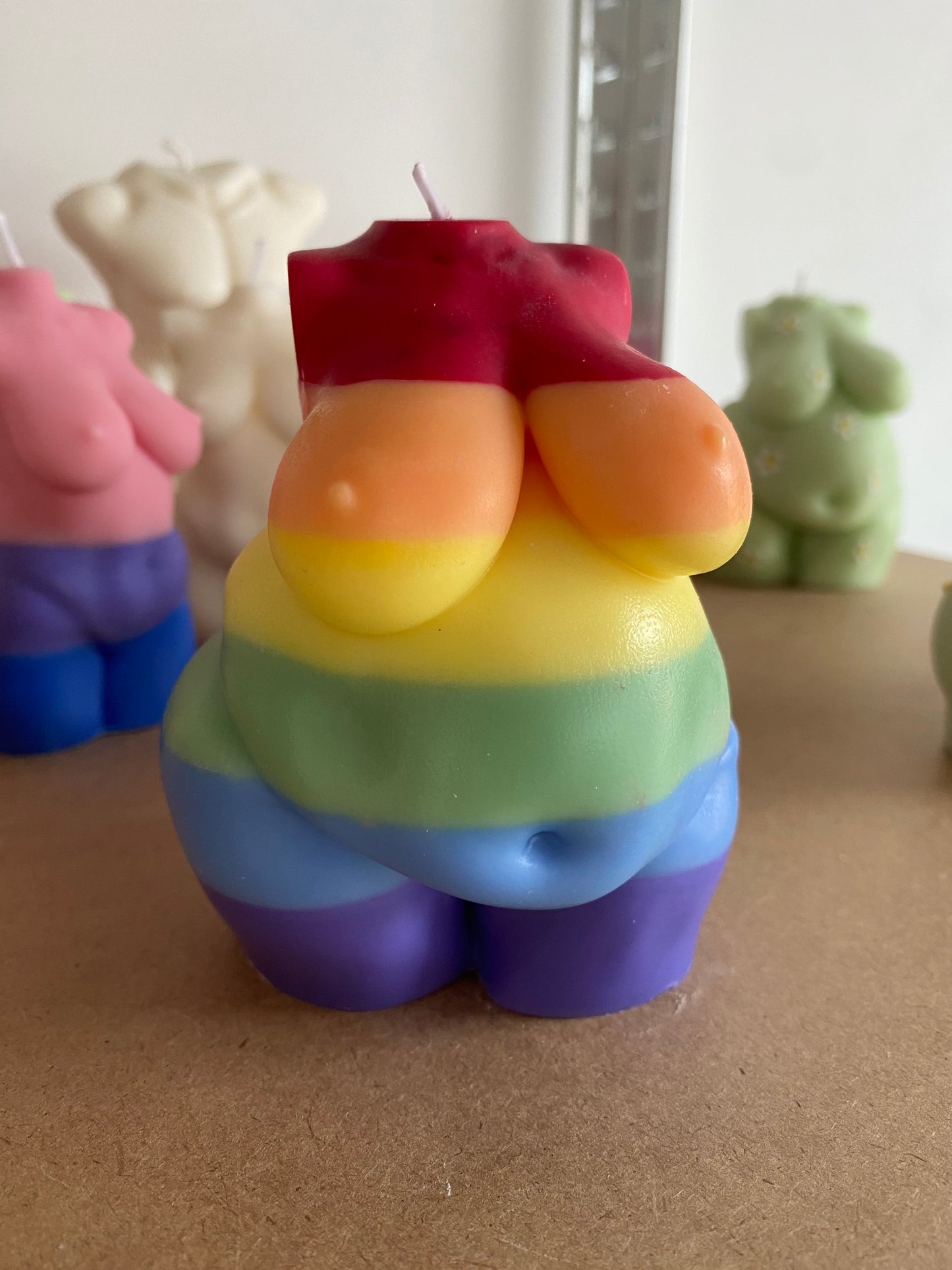 PRIDE Torsokerze | Regenbogen