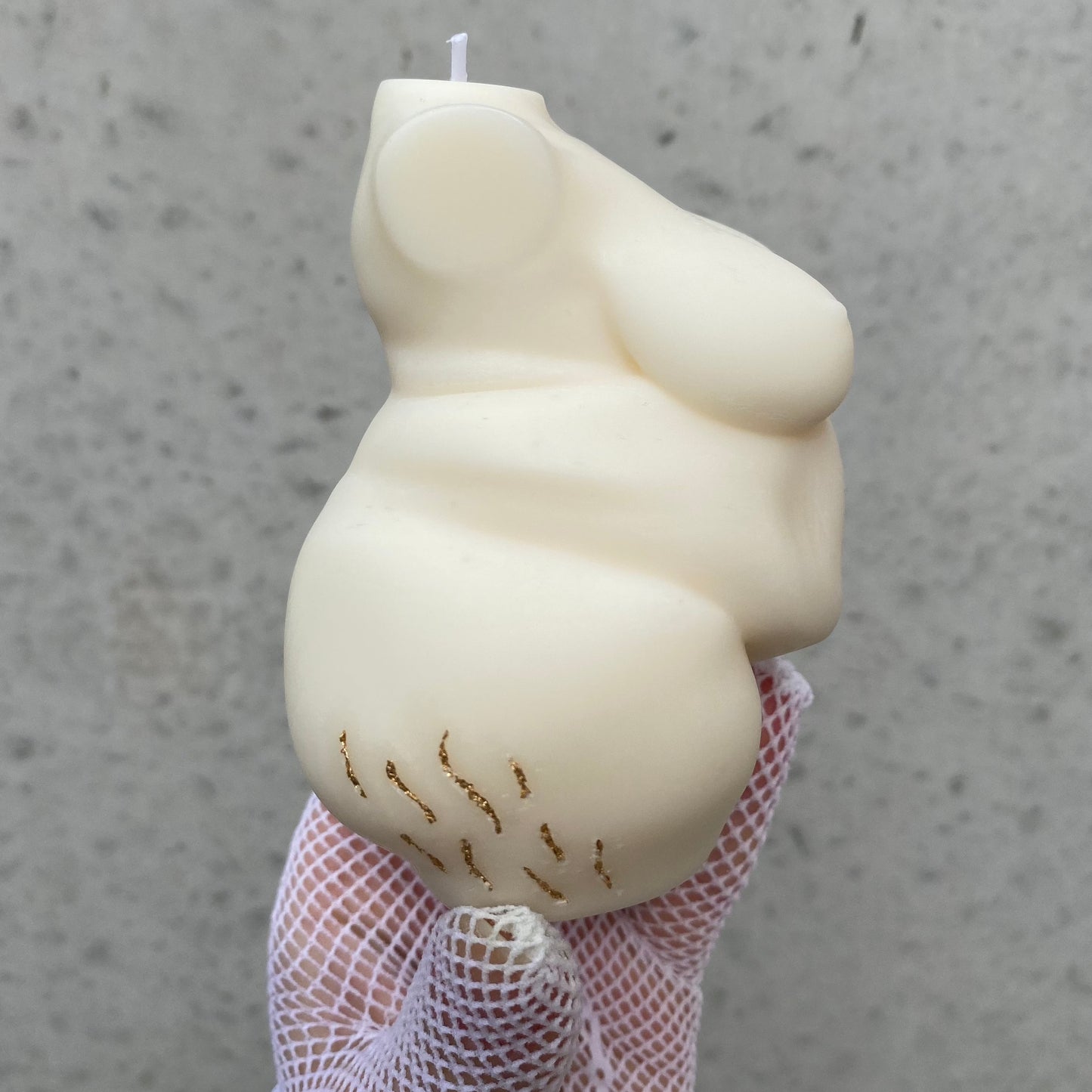 DEHNUNGSSTREIFEN | Torsokerzen mit Stretch Marks