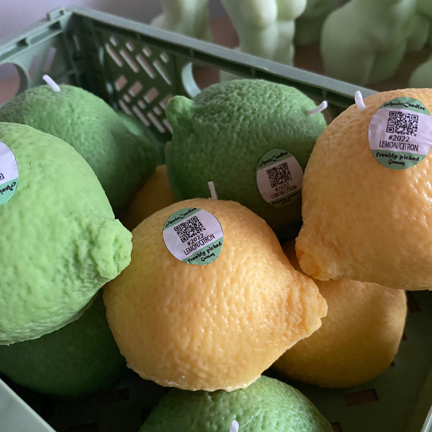 Zitrone | Limette mit Aufkleber